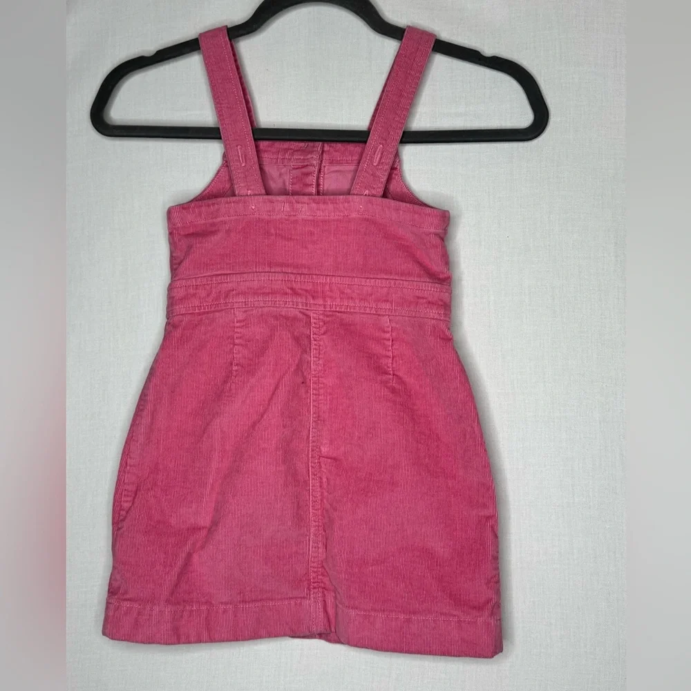 J Crew Crewcuts Girls Pocket Corduroy Jumper Dress Sz 5‎ Pink Spring Easter